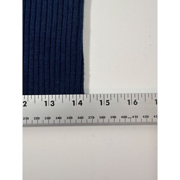 Tipsy Elves Blue Mini Sweater Dress With Gold Sequin Snowflakes Size XS NWT - Picture 11 of 16